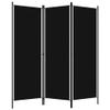 3-Panel Room Divider,Room Dividers and Folding Privacy Screens,Partition Wall Dividers for Rooms,Room Separator,Temporary Wall,Folding Screen Black 59.1"x70.9" view 2