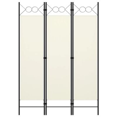 3-Panel Room Divider,Room Divider Screen,Indoor Room Divider,Screen Movable Room Screen Separator Wall Protective Privacy Furniture Indoor Bedroom Cream White 47.2"x70.9"