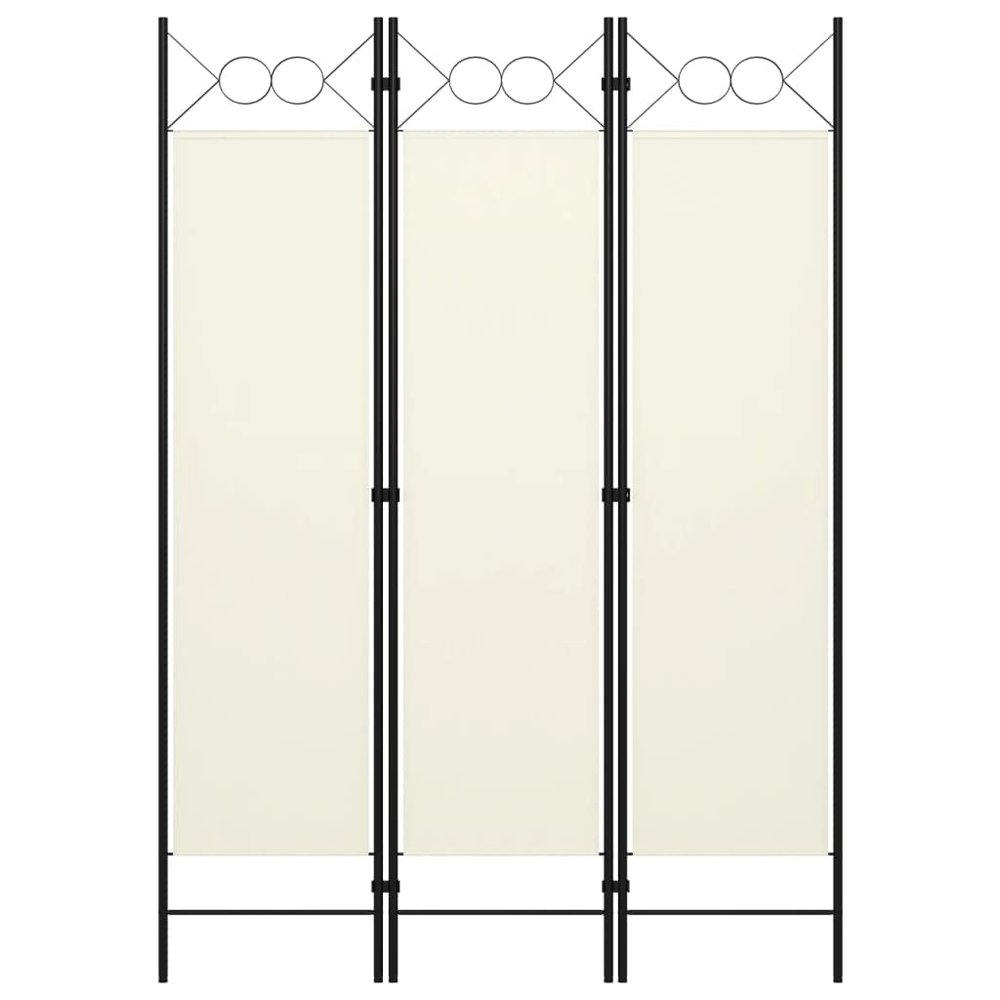3-Panel Room Divider,Room Divider Screen,Indoor Room Divider,Screen Movable Room Screen Separator Wall Protective Privacy Furniture Indoor Bedroom Cream White 47.2"x70.9"