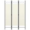 3-Panel Room Divider,Room Divider Screen,Indoor Room Divider,Screen Movable Room Screen Separator Wall Protective Privacy Furniture Indoor Bedroom Cream White 47.2"x70.9" view 1