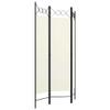 3-Panel Room Divider,Room Divider Screen,Indoor Room Divider,Screen Movable Room Screen Separator Wall Protective Privacy Furniture Indoor Bedroom Cream White 47.2"x70.9" view 3