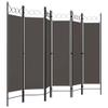6-Panel Room Divider,Room Divider Screen,Indoor Room Divider,Screen Movable Room Screen Separator Wall Protective Privacy Furniture Indoor Bedroom Anthracite 94.5"x70.9" view 3
