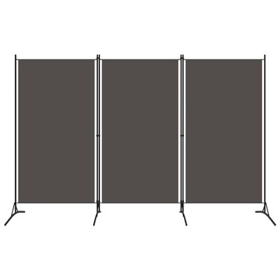 3-Panel Room Divider,Room Divider,Folding Privacy Screens,Freestanding Partition Wall dividers for Rooms,Room Separator,Temporary Wall Anthracite 102.4"x70.9"