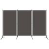 3-Panel Room Divider,Room Divider,Folding Privacy Screens,Freestanding Partition Wall dividers for Rooms,Room Separator,Temporary Wall Anthracite 102.4"x70.9" view 1
