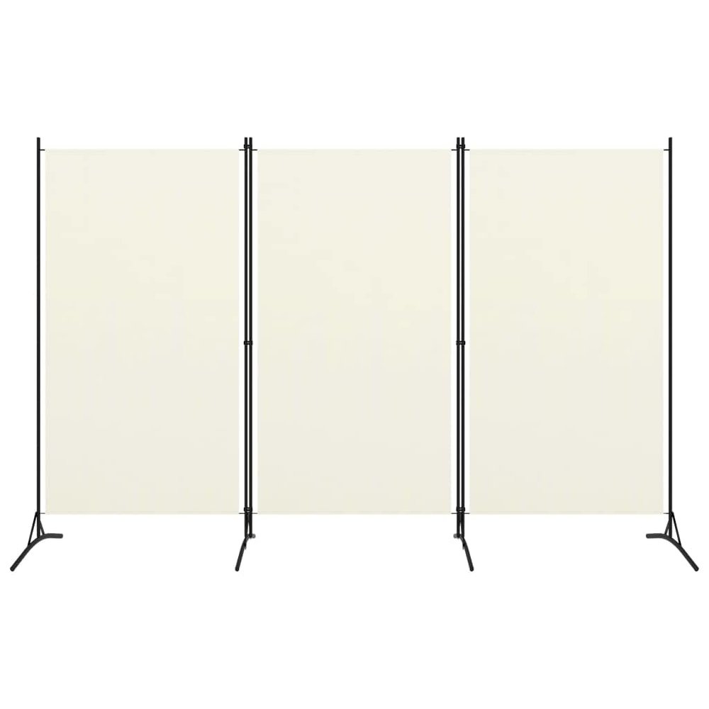 3-Panel Room Divider,Room Divider,Folding Privacy Screens,Freestanding Partition Wall dividers for Rooms,Room Separator,Temporary Wall Cream White 102.4"x70.9"