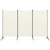 3-Panel Room Divider,Room Divider,Folding Privacy Screens,Freestanding Partition Wall dividers for Rooms,Room Separator,Temporary Wall Cream White 102.4"x70.9" view 1