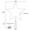 KOUPA 14.5-Inch Christmas Tree Topper Large 5 Point Star Treetop with LED Warm White Lights for Xmas Ornaments and Holiday Seasonal Tree Decorations view 4