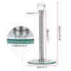 JUXYES Vertical Countertop Paper Towel Roll Holder Rack, Upright Paper Towel Holder for Kitchen, Dining Room, Bathroom, 13 Height Freestanding view 2