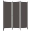 3-Panel Room Divider,Room Dividers and Folding Privacy Screens,Partition Wall Dividers for Rooms,Room Separator,Temporary Wall,Folding Screen Anthracite 59.1"x70.9" view 2