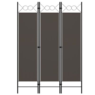 3-Panel Room Divider,Room Divider Screen,Indoor Room Divider,Screen Movable Room Screen Separator Wall Protective Privacy Furniture Indoor Bedroom Anthracite 47.2"x70.9"