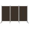 3-Panel Room Divider,Room Divider,Folding Privacy Screens,Freestanding Partition Wall dividers for Rooms,Room Separator,Temporary Wall Brown 102.4"x70.9" view 1