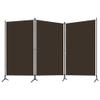 3-Panel Room Divider,Room Divider,Folding Privacy Screens,Freestanding Partition Wall dividers for Rooms,Room Separator,Temporary Wall Brown 102.4"x70.9" view 2