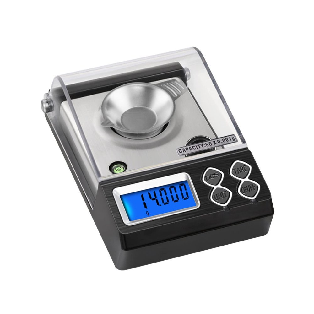 SEFAX Digital Milligram Pocket Scale, Electronic Weighing Scale for Jewelry Coin Loading and Kitchen, 6 Modes Mini Gram Scale with Calibrated Weight Tweezers and Weighing Pan, OneColor, 20g