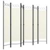 6-Panel Room Divider,Room Divider Screen,Indoor Room Divider,Screen Movable Room Screen Separator Wall Protective Privacy Furniture Indoor Bedroom Cream White 94.5"x70.9" view 3