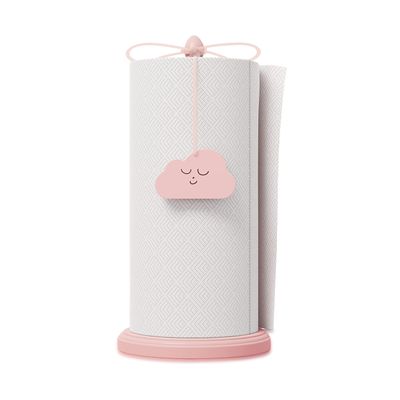 HOTCAN 2 in 1 Pink Paper Towel Holder Countertop with Built in Beer Bottle Opener | Kitchen Towel Holder Stand Accessory | Durable Beechwood House Decor Aesthetic Design | Windproof for Outdoor Use