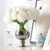 ABGRC Artificial Flowers Artificial Flowers 5 Heads Peony Bouquet Wedding Plastic Flowers UV Resistant No Fade for Bridal DIY Flowers Centerpieces Vivid view 4