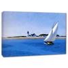 Edward HopperThe Long LegCanvas Wall Art for Living Room decor-Stretched and Framed Ready to Hang- Poster and Prints for Bedroom Home Decoration(80x112cm/31.4x44.2inches,Framed) view 1