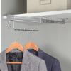 JIAOCKJIAO Retractable Pull-Out Closet Valet Rod,Extendable Closet Hanging Rod,Adjustable Closet Rod Pants Rack,Metal Quiet Dual Slides,for Clothing Storage,Top Mount view 1
