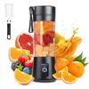 Portable Blender Cup,Electric USB Mini Juicer Blender For Shakes and Smoothies, Juice,380ml, Six Blades Great for Mixing,Black view 1