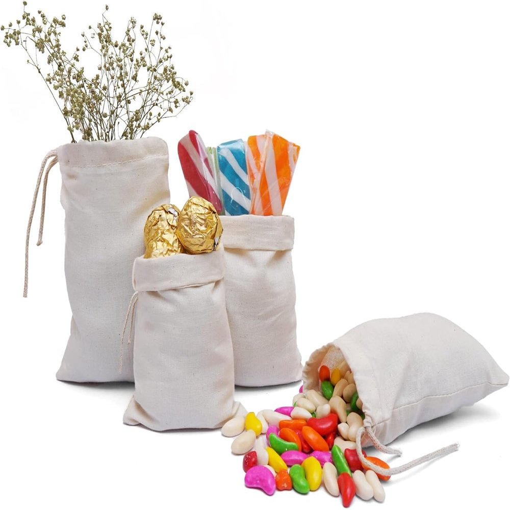 Custombagsupplies - 18" x 20" Reusbale and eco-friendly Single drawstring bags - 6pcs