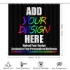 JCETUNO Personalized Custom Four Piece Bathroom Sets with Shower Curtain and Rugs and Accessories, Upload Images Text Design, DIY Customize Your Personalized Bathroom view 2