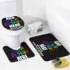 JCETUNO Personalized Custom Four Piece Bathroom Sets with Shower Curtain and Rugs and Accessories, Upload Images Text Design, DIY Customize Your Personalized Bathroom view 4