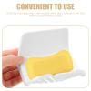 2sets Wall-Mounted Soap Dish Holder Drainage for Shower and Kitchen Keeps Soap Dry and Organized Easy to Install White view 3