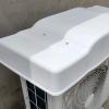 Air Conditioner Top Cover, Outside Window Ac Unit Canopy Anti Rain Snow Dust, PVC Plastic Hard Shell with 2 Steel Rope and Tape (Color : White, Size : 115x46x15cm) view 2