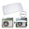 Air Conditioner Top Cover, Outside Window Ac Unit Canopy Anti Rain Snow Dust, PVC Plastic Hard Shell with 2 Steel Rope and Tape (Color : White, Size : 115x46x15cm) view 4