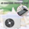Air Conditioner Top Cover, Outside Window Ac Unit Canopy Anti Rain Snow Dust, PVC Plastic Hard Shell with 2 Steel Rope and Tape (Color : White, Size : 95x43x14.5cm) view 4