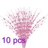 Firlar 10 Pcs Artificial Holly Berries, 15.7 Inch Fake Christmas Stems, Berry Picks Holly Berries Branches, Artificial Glitter Berry Stem Ornaments for DIY Craft Christmas Festival Home Decor, Pink view 2