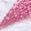 Firlar 10 Pcs Artificial Holly Berries, 15.7 Inch Fake Christmas Stems, Berry Picks Holly Berries Branches, Artificial Glitter Berry Stem Ornaments for DIY Craft Christmas Festival Home Decor, Pink view 4