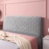 Velvet Headboard Cover for Twin Queen Full California King Size, Thicken Bed Headboard Slipcover Dustproof Protector Cover Bed Head Covers (Light Gray,190cm(75")) view 1