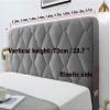 Velvet Headboard Cover for Twin Queen Full California King Size, Thicken Bed Headboard Slipcover Dustproof Protector Cover Bed Head Covers (Light Gray,190cm(75")) view 4