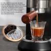 360-Degree Rotatable Coffee Rate Observation Mirror, Beech Wood and Stainless Steel Construction, 2.9-inch Diameter with Magnetic Adjustable Reflector (Sliver) view 2