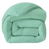 Aqua Blue Box Stitched Comforter Super King 120x120 5 Piece Box Stitched Comforter Super King Duvet Insert Cotton All Season view 2