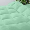 Aqua Blue Box Stitched Comforter Super King 120x120 5 Piece Box Stitched Comforter Super King Duvet Insert Cotton All Season view 3