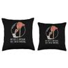 Fun Fact My Boss Is Awesome I'm Self Employed Cool Flamingo Throw Pillow view 3