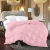 Baby Pink Box Stitched Comforter Cal-King (110'' x 98'') 5 Piece Box Stitched Comforter California King Duvet Insert Cotton All Season view 1