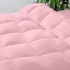 Baby Pink Box Stitched Comforter Cal-King (110'' x 98'') 5 Piece Box Stitched Comforter California King Duvet Insert Cotton All Season view 3