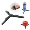 Folding Universal Fuel Can Canister Stand Tripod Stabilizer for Camping Stoves Compact Butane Gas Tank Bracket Outdoor fuel can stabilizer for camping stoves backpacking stove view 2