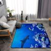 Washable Area Sponge Rug Mat for Kids Girls Bedroom Living Room Ocean, Underwater Sea Coral Dolphin Tropical Fish Non-Slip Carpet Super Soft Extra Thick Bathroom Dorm Home Indoor Small Floor Rugs view 2