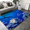 Washable Area Sponge Rug Mat for Kids Girls Bedroom Living Room Ocean, Underwater Sea Coral Dolphin Tropical Fish Non-Slip Carpet Super Soft Extra Thick Bathroom Dorm Home Indoor Small Floor Rugs view 3