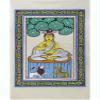 Exotic India Gautam Buddha Under Bodhi Tree - WATER COLOR ON TUSSAR SILK view 1