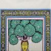 Exotic India Gautam Buddha Under Bodhi Tree - WATER COLOR ON TUSSAR SILK view 2
