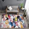 Washable Area Sponge Rug Pad for Kids Girls Boys Bedroom Living Room Horse, Animal Stallion Colourful Cartoon Horses Non-Slip Carpet Super Soft Extra Thick Bathroom Dorm Home Indoor Small Floor Rugs view 1