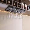 2-8 Row Stainless Steel Stemware Rack, Wine Glass Holder, Glassware Drying Storage Hanger, Metal Hanging Organizer apply to Kitchen, Bar, Restaurant (Size : 2 slots) view 4