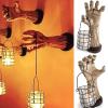 xoxivo Halloween Witch Hand Lantern, Resin Witch Candle Holder, Realistic Resin Ghost Sculpture, Holder Lantern Holder Gothic Decor, Home Bar Retro Decoration view 4