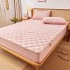 TRGCJGH Mattress Cover Protectors Hollow Cotton Alternative Filling Mattress Protector Bedding Quilted Fitted Mattress Topper with 1.9''-11'' Deep Pocket,LightPink-47.2x78.7in(120x200cm) view 1