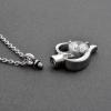 SHEIL Shimmer Zircon Urn for Ashes Memorial Cremation Urn Pendant Necklace for Pet/Human Ashes Funeral Jewelry view 4